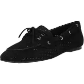 La strada Loafer Zwart Textiel - Damesschoenen - Maat - 38