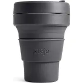 Stojo - Pocket Cup - Koffie Theebeker - 355 ml - Herbruikbaar - Opvouwbaar - Carbon