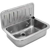 Nobrand Professionele spoelbakken, 495x325x367 mm, metaal, roestvrij staal - voor wandmontage