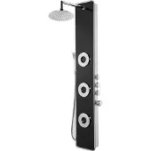 Kerra Tore Black douchekolom 150x25cm
