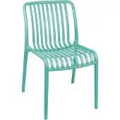 Leitmotiv eetkamerstoel glee turquoise blue