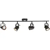 LINDBY Plafondlamp , Leonor, dimbare, Zwart, Woonkamer, Metaal