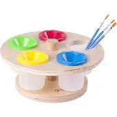 Classic World Houten Verfpothouder (5 potjes)