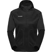 Mammut - Women's Crag ML Hooded Jacket - Fleecevest XL, zwart