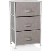 Hjh LIVING Kast FOLDRESS M 45x30x95cm 3 vakken grijs