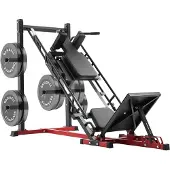 Vevor Leg Trainer Leg Press Hack Squat Machine Combinatie (40° / 45° / 50° Rugleuning) met Gewichtsopslag