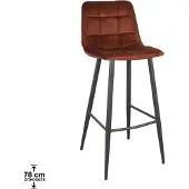 Label51 Barkruk Jelt - Rust - Velours - Hoog