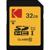 Kodak Premium Performance 580X 32GB SDHC-kaart - Full HD - UHS-I U1 - Class 10 - V10 - SDHC Geheugenkaart