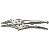 SW-Stahl 41520L Langbeck griptang 170 mm I extra smalle bek I griptang met rechte bek I Langbeck griptang mat verchroomd