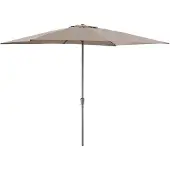 Acaza Staande Parasol in aluminium - Stokparasol van 200x300 cm - taupe