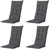 Madison stoelkussen lage rug 105x50 - 4 stuks