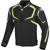 Berik X-Speed Air Zwart Wit Neon Geel Textiele Motorjas Maat 54