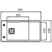 Franke spoelbak FRESNO FSG 211, zwart, mat, dubbelwandig, artikelnummer 1350556703