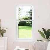 Syfax Venetiaanse jaloezie Wit 130 x 55 cm 25 mm Aluminium