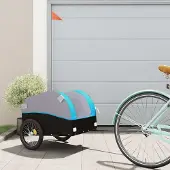 Prolenta Maison Exclusive - Fietsaanhanger, zwart en blauw, 30 kg, staal