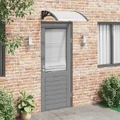 Syfax Deurluifel 200x75 cm PC zwart en transparant