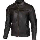 Merlin Chase II D3O Zwart Leren Motorjas Maat 46