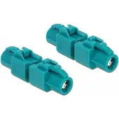 DeLOCK HSD Z adapter - HSD Z female naar HSD Z female - 100 Ohm - DC - 6 GHz