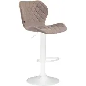 CLP Cork Barkruk - Kunstleer wit/taupe