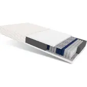 FDM TREVISO Matras 100x200 cm - Pocketvering Matrassen Eenpersoons - Hoogte 17 cm H3 - Dubbelzijdig - 7 zones - Afritsbaar hoes wasbaar - Antiallergisch en Ademende - Öko-Tex gecertificeerd