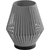 Osram Tafellamp Decor Stripes, alu / grijs / zink, Woon-/ Eetkamer, Textiel / Stof / Zijde, Tafellamp