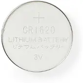 Nedis BALCR16205BL, Knopcelbatterij, CR1620, Lithium, 3V, 5 stuks, Zilverkleurig