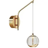 LUCANDE Wandlampe , Hayley, Doorzichtig, Woonkamer, Glas, Modern