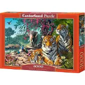Castorland Tiger Sanctuary – Puzzel – 3.000 stukjes – Satijnen afwerking – Perfecte pasvorm – Europese kwaliteit