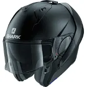 Shark Evo ES KMA Blank Mat Zwart Systeemhelm Maat XS