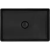 SYSTEMCERAM opzetwastafel LAVARA 60 - NIGRA - met keramische afdekking/wastbak/kom