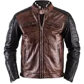 Helstons Cruiser Rag Jas Camel Zwart Maat M