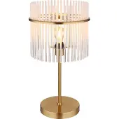 Globo Gouden tafellamp Gorley met glas Ø 30cm