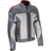 Acerbis On Road Ruby damesmotorfietstextiljas, grijs/rood, maat S