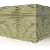Fjordholz | Tuinhuis QBH2 300x300 + Ext 600 | Hogedruk Geïmpregneerd Groen