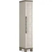 Keter Excellence Opbergkast 1 deur - 33x182x45 cm - Beige/Zand