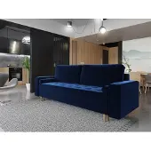 Fun-Möbel Bank BELANO, 3-zits, met slaapfunctie, blauw
