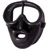 Tecnomar Pegasus Rubber Facial Mask Zwart