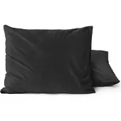 Sleeptime Zwarte kussenslopen - velvet (Per 2 st)