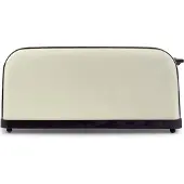 PRIXTON Bianca Pro, 4 sleuven, Wit, Polypropyleen (PP), Roestvrij staal, Knopbediening, Draaibaar, LCD-display, 1500 W