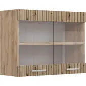 Vicco R-Line Glazen keukenkast – 80 cm Artisanaal eiken