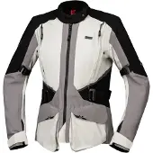 IXS Tourster-STX 1.0 Waterdichte Dames Light Grijs Textiele Motorjas Maat L