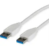 Value USB naar USB kabel - USB3.0 - tot 0,9A / wit - 3 meter