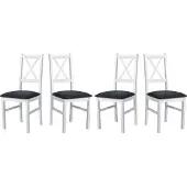 LeafDesign Eetkamerstoel - Set van 4x Nilo 10, wit, hygge 96