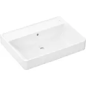 Hansgrohe wastafelblad, gesloten, Xanuia, 650/480 mm, zonder gat voor de kraan en zonder overloop, wit, 60254450