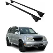 Omac Draagrek/bagagerek voor Suzuki Vitara, modeljaren 1998-2005, basisrek, metaal, zwart