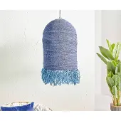 DELIFE Lampenkap Kubu-Kubu Ø 75x90 cm Violet uit waterhyacint