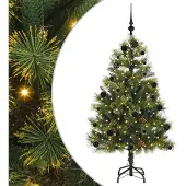 Syfax Kunstmatige Scharnier Kerstboom met Cones Groen 150 cm