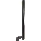Emuca Tafelpoot, D. 60 mm, verstelbaar 870-890 mm, Staal, Zwart