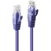 Lindy 48130 RJ45 Netwerkkabel, patchkabel CAT 6 U/UTP 30.00 m Violet 1 stuk(s)