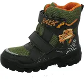 Lurchi Snowboots 'Kepa' donkerbeige / kaki / olijfgroen / oranje